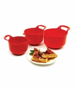 Norpro | Red Mixing Bowl Set