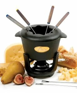 Norpro | Black Cast Iron Fondue Set