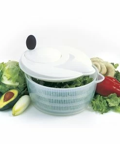Norpro | Black & White Salad Spinner