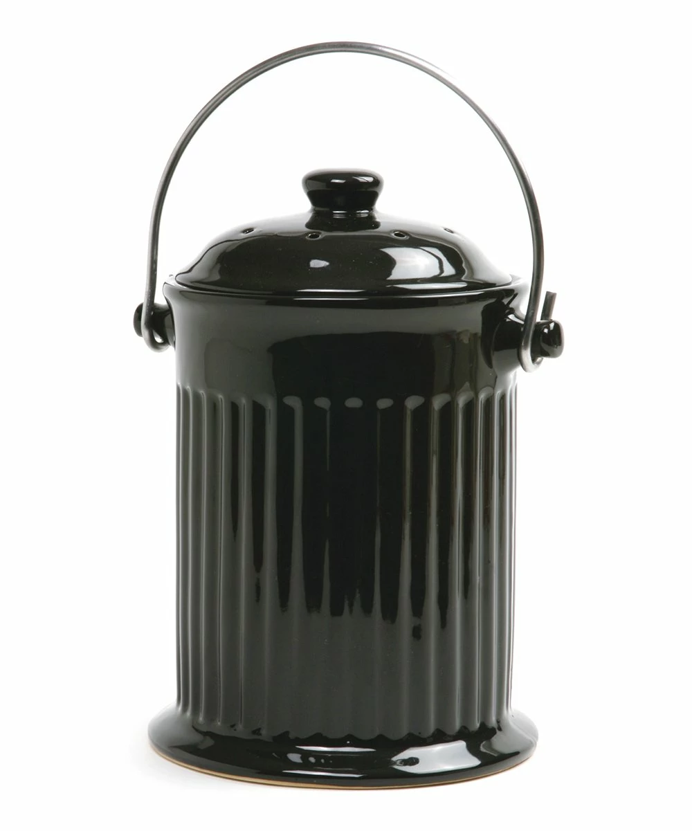 Norpro | Black 1-Gal. Compost Crock - Image 2