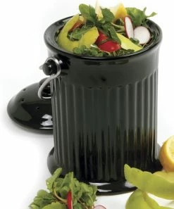 Norpro | Black 1-Gal. Compost Crock