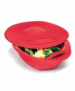Norpro | Red Silicone Steamer & Insert