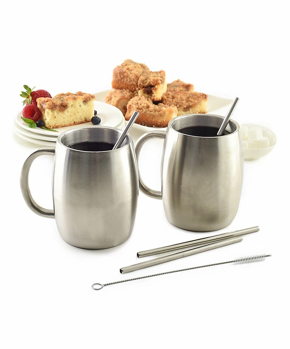 Norpro | Stainless Steel 6'' Drinking Straw & Cleaning Brush Six-Piece Set - Image 3